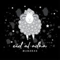 Festival of sacrifice Eid Al Azha or Eid Al Adha with sheep.