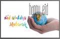 Happy Eid al-Adha. Eid Mubarak greeting, Celebration of Muslim holiday