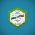 Festival spring madness realistic badge