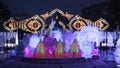 Festival `Travel in Christmas`, Musical Forest, Moscow, Pushkinskaya Square
