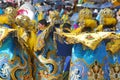 PERU, : dancer in carnaval Festival of the Virgen de la Candelaria puno typical peruvian dance, La diablada. Royalty Free Stock Photo