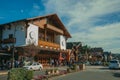 Festivals Palace facade in a street of Gramado Royalty Free Stock Photo