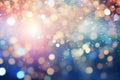 Festive abstract bokeh background. Chistmas New Year backdrop. Bokeh abstract background with bright glitter lights