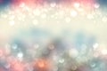 A festive abstract Happy New Year or Christmas texture background and with colorful blurred bokeh lights and stars. Space for