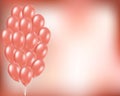 Festive background with balloons.