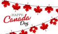 Festive background, Canada Day. Vector