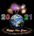 Happy New Year 2021 Around The World Royalty Free Stock Photo