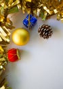 Festive background for Christmas or Chinese New Year vertical photo Royalty Free Stock Photo