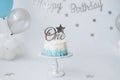 Birthday celebration with gourmet cake Royalty Free Stock Photo