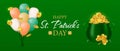 Festive background design Happy St. Patrick's Day.