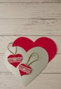 Festive background with hearts for Valentine`s Day