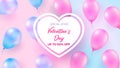 Festive background with helium balloons. Celebrate Valentine s Day, Birthday, Poster, Anniversary Banner, Sale Royalty Free Stock Photo