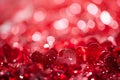 Festive background with infinite number of red hearts. St Valentine's Day, love and passion concept. Shallow depth Royalty Free Stock Photo