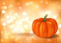 Festive background with pumpkin Royalty Free Stock Photo