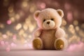 Festive background. Teddy bear background. Generative AI