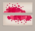 Festive background Valentine`s Day. Vintage. Royalty Free Stock Photo