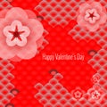 Festive background for Valentines Day. Vector illustration, text Royalty Free Stock Photo