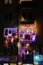 An festively Christmas decorated balcony