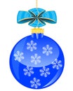 Festive ball with bow