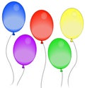 Festive balloons Royalty Free Stock Photo
