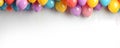 Festive balloons background banner for celebration, birthday, party, new year