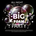Festive banner template for foam Night Party
