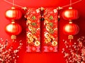 Festive Banners, With blessings written in Chinese, Chinese new year, Generative AI