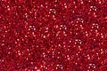 Small red pebbles, mosaic laid flat Royalty Free Stock Photo