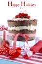 Festive Black Forest Trifle Dessert