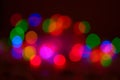 Multicolored lights in blur. New year. Chrismas. Concert