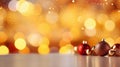 Festive blurred background with bokeh for a New Year\'s card or invitation
