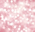 Festive blurred pink bokeh background, white circles, decorative, Valentine`s day, glitter, holiday, vacation, birthday