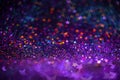 Festive bokeh lights background, abstract glowing backdrop with stars, modern design wallpaper with sparkling glimmers Royalty Free Stock Photo