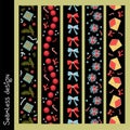 Festive border, template set. A large collection of congratulatory borders, ornaments, brushes. Abstract geometric dividers,