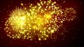 Festive bright background, fireworks, Golden, flaming, yellow, glitter, lights, Christmas, party, fun, night, vacation, with