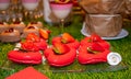 Festive brunch buffet Valentine`s Day, Mother`s Day, Woman`s Day, catering and candy bar Royalty Free Stock Photo