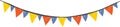 Festive Bunting Garland Royalty Free Stock Photo