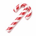 Festive Candy Cane with Star Decorations Royalty Free Stock Photo