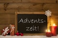 Festive Card, Blackboard, Snow, Adventszeit Mean Christmas Time