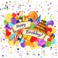 Festive Celebration Happy Birthday background Royalty Free Stock Photo