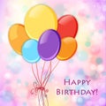 Festive Celebration Happy Birthday background. Royalty Free Stock Photo