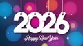 Happy New Year 2026 Celebration Background Royalty Free Stock Photo