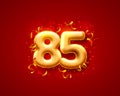 Festive ceremony balloons, 85th numbers balloons. Vector