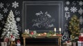 festive chalkboard holiday