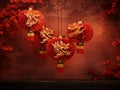 Festive Chinese New Year Lantern Decorations