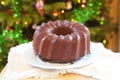 Festive chocolate cake