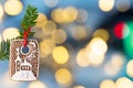 Detail of ornate gingerbread on blurred background with bokeh