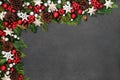 Festive Christmas Background Border Royalty Free Stock Photo