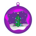 Festive Christmas balls. Decorating a Christmas tree, postcard or interior