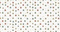 Festive Christmas Baubles and Stars Seamless Pattern Royalty Free Stock Photo